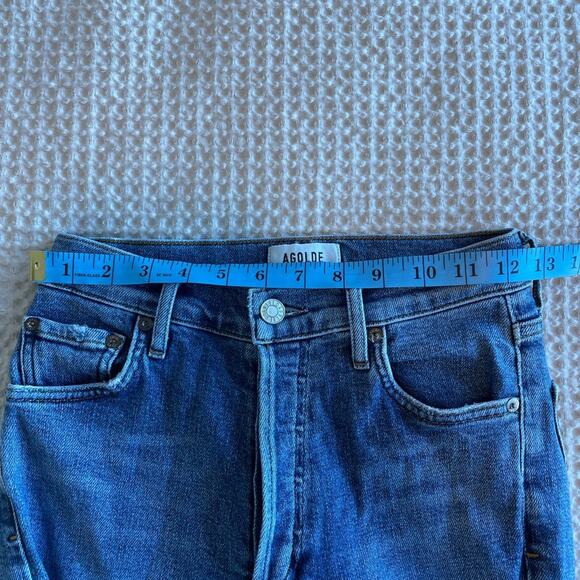 AGOLDE Women's Nico High Rise Mid Wash Straight Leg Jean Size 23 - Picture 10 of 10
